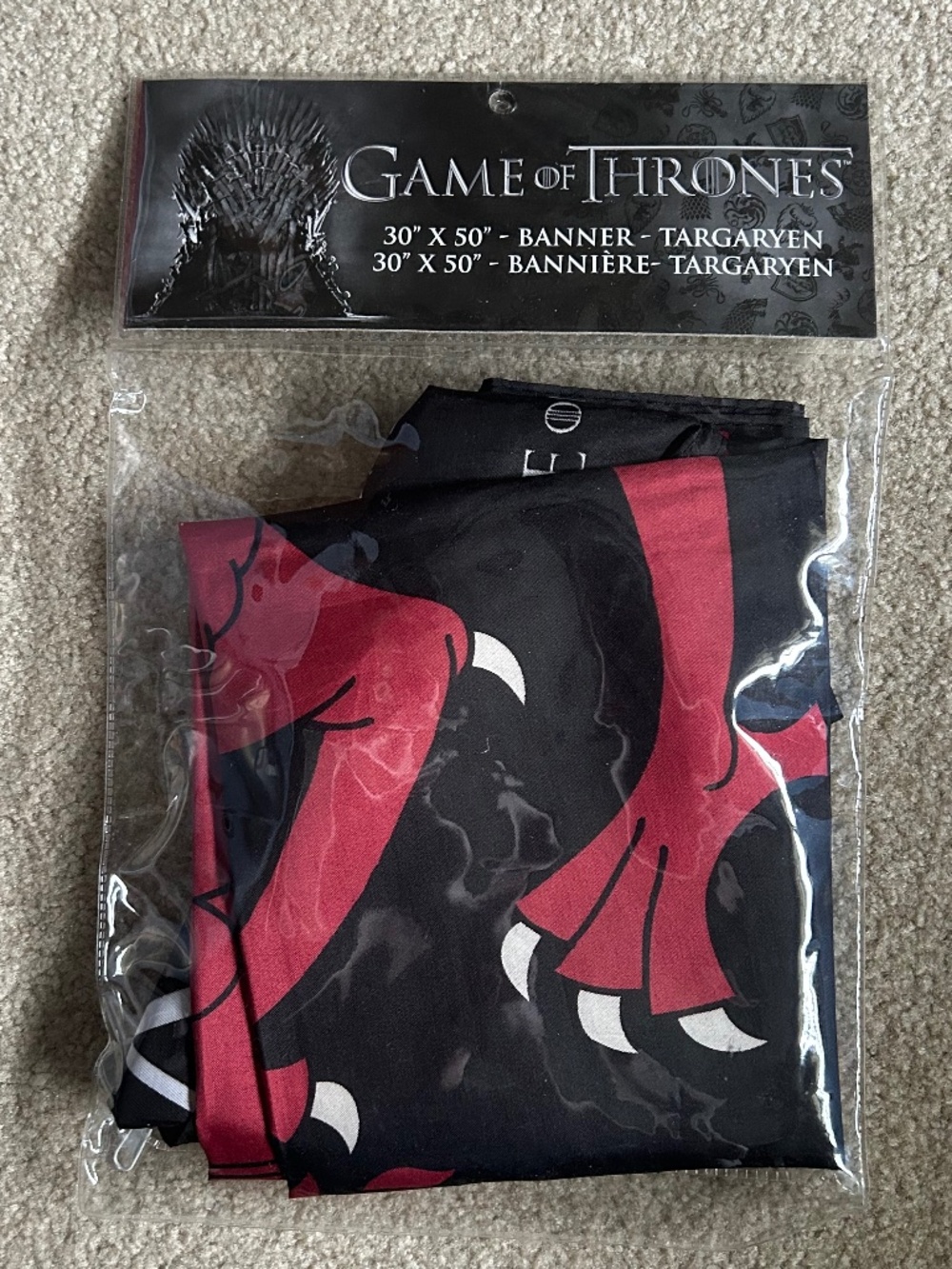 Brand New Game of Thrones Targaryen Banner